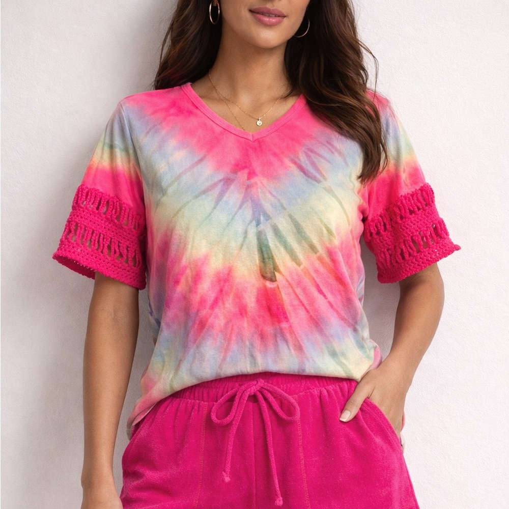 Hard Tail Refashioned Tie Dye Top